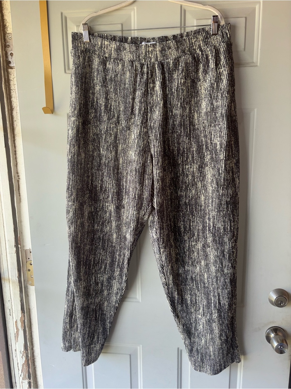 Topman gray pleated patterned joggers size XL